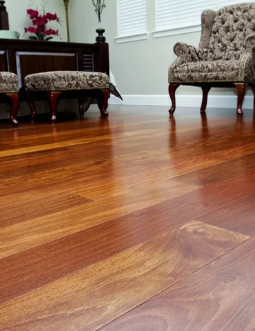 Santos mahogany wood floor exotic hardwood | Nielson Fine Floors | Lincoln, CA