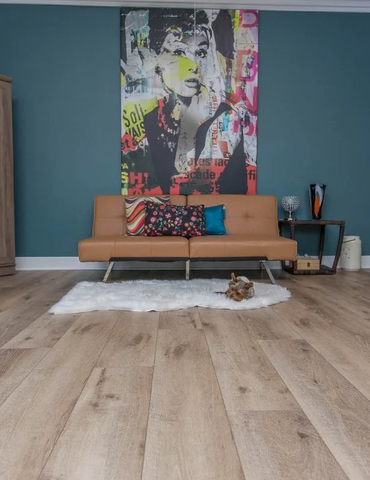 Contemporary living room light vinyl plank | Nielson Fine Floors | Lincoln, CA