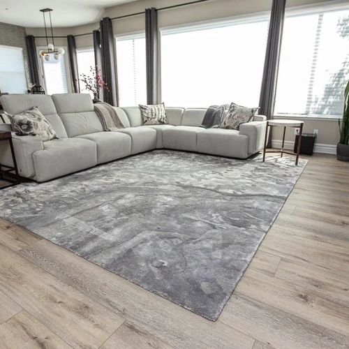 Living room vinyl flooring area rug | Nielson Fine Floors | Lincoln, CA