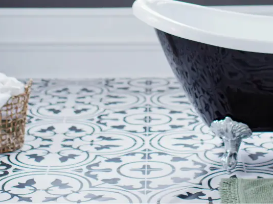 patterned tile flooring trends